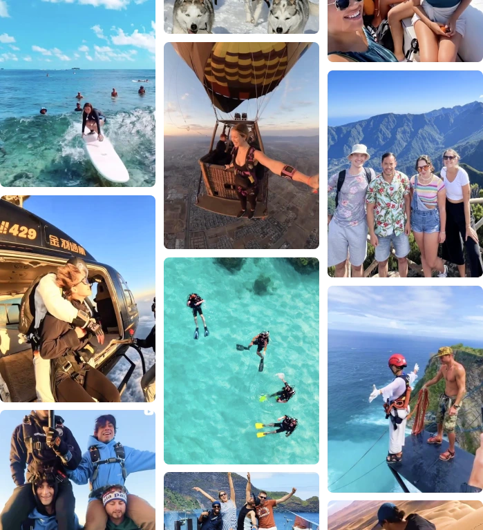 Travel moments collage