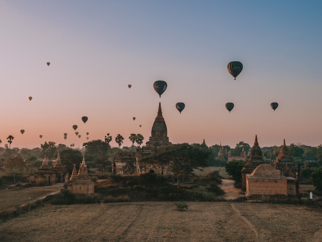 best places to visit for autumn in Asia Bagan