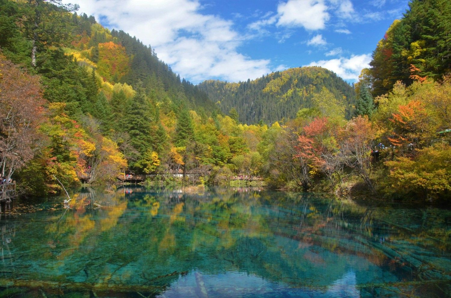 best places to visit for autumn in Asia Jiuzhaigou