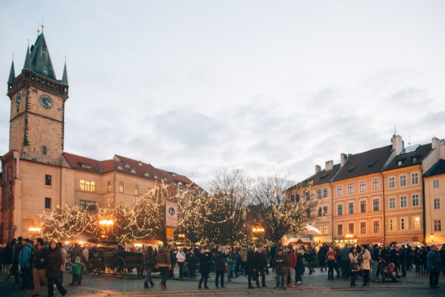 Prague in Christmas