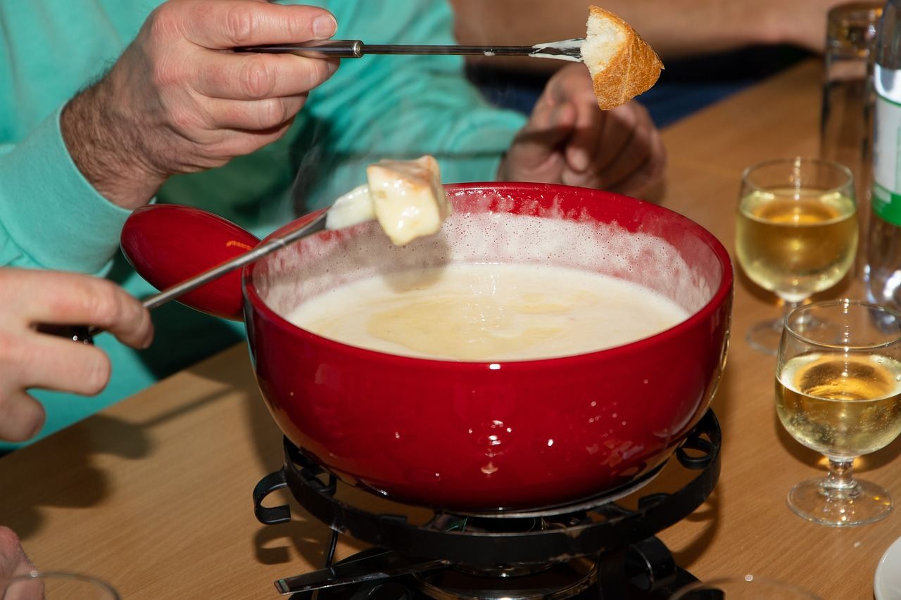 winter in France fondue